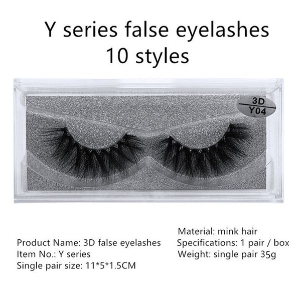 

10стиль без логотипа Норковые ресницы Накладные ресницы Натуральные длинные накл