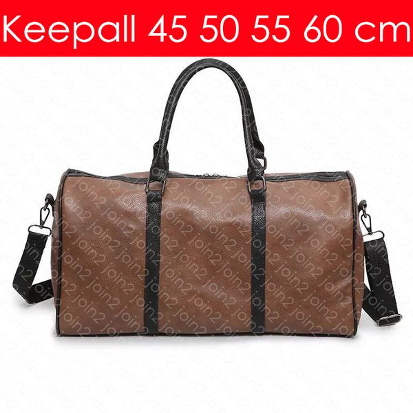 

keepall bandouliere 60 55 50 45 cm designer fashion women's men's travel duffel bag luxury tote rolling softsided luggage accessor