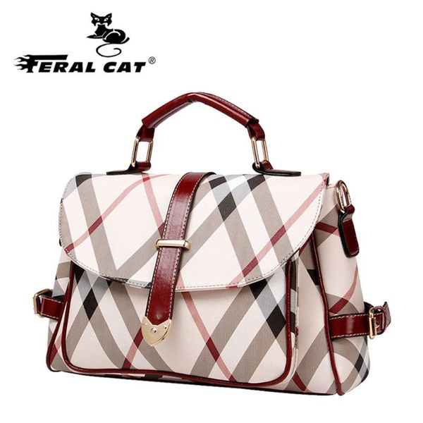 

feral cat brand handbag female bags zipper women fashion handbag pvc leather shoulder bag large tote ladies purse