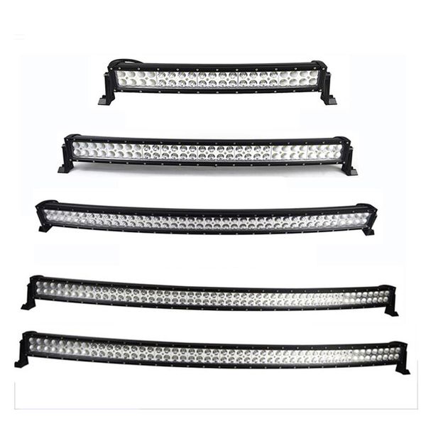 

22 32 42 50 52 inch curved led light bar 120w 180w 240w 288w 300w combo dual row driving offroad car tractor truck 4x4 suv atv