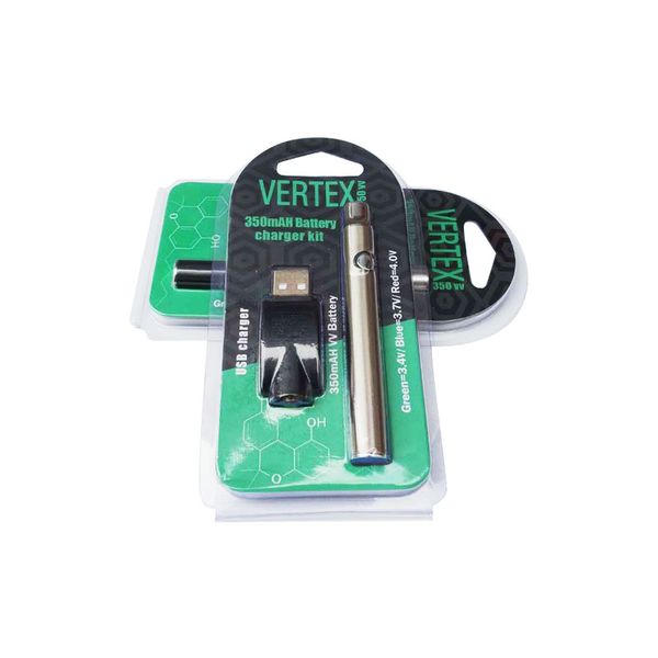 

New Vertex Co2 VV Разогреть батареи Комплекты LO батареи Co2 масло Испаритель O Pen 510 Vape Pen 350mAh батареи предварительного нагрева Vapor Kit