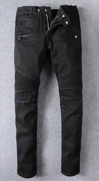 

fashion classic mens designer autumn explosion trend men stretch jeans casual comfort boutique man solid color jeans, Blue