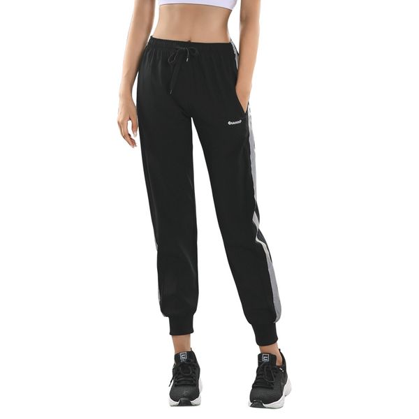 

2019 new sports pants ladies summer gym jogging pants ladies quick-drying training fitness yoga running sportswear, Black;blue