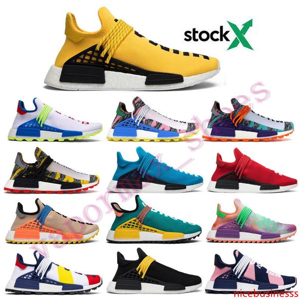 

новый nmd human race мужчины кроссовки женщины pharrell williams hu runner белый черный желтый красный серый мужские кроссовки спортивные кр