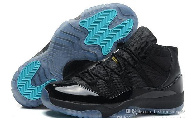 

new 11 shoes gamma bred legend blue infrared space jam georgetown concord gym red varsity 11s shoes for men women with box, Black