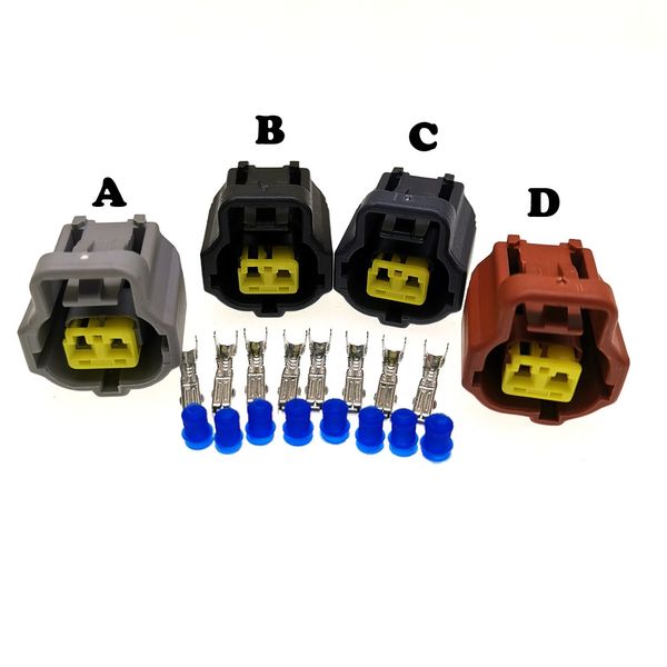 4 modelli Connettore per auto tipo 2 pin 1,8 mm A / B / C / D, connettore sensore temperatura acqua motore, connettore elettrico motore auto per Toyota, Honda