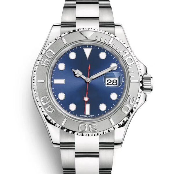 

luxury watch rose gold black rubber oysterflex strap yacht ceramic master mens luxury designer watches automatic reloj master wristwatches, Slivery;brown