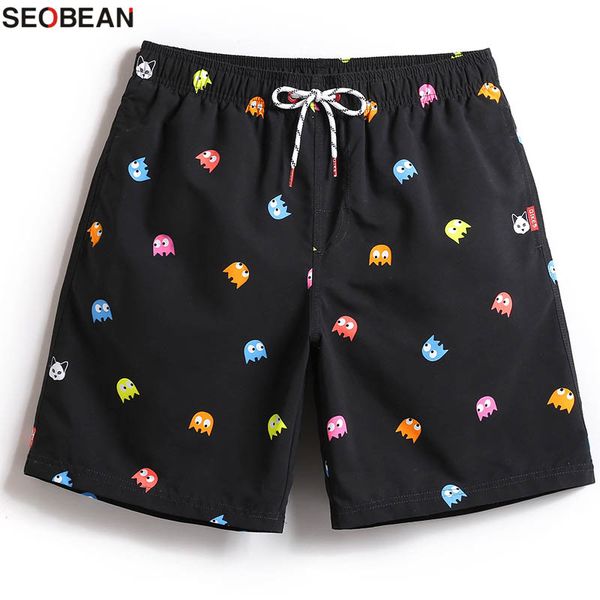 

swim shorts plus size beach wear printed beach short for men with liner g short de bain homme male sport