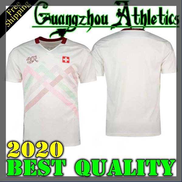 

suisse 2020 2021 switzerland soccer jerseys away white 20 21 switzerland akanji zakaria rodriguez elvedi national team football shirts, Black;yellow