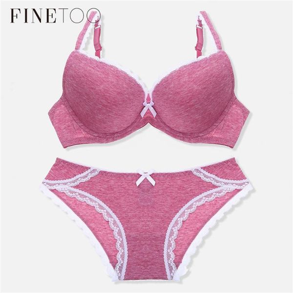 

мода хлопок sexy bra set бесшовные push up bra белье костюм регулируемая 3/4 чашки глубокий v бюстгальтеры удобные трусы интимная наборы, Red;black