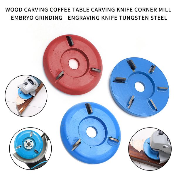 

3/6 teeth 90mm diameter 16mm bore power wood carving cutting disc milling accessories angle grinder tool polishing accessories