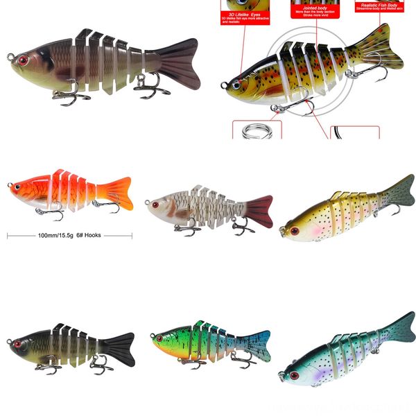 

ehnb4 fishing bait hard luya short tongue 10cm * 15.5g built-in steel ball bionic long throw fake bait