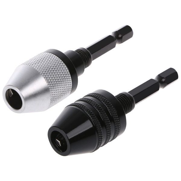 

6.35mm keyless drill chuck screwdriver impact driver adapter 1/4" hex shank twist bit 0.3-6.5mm quick change