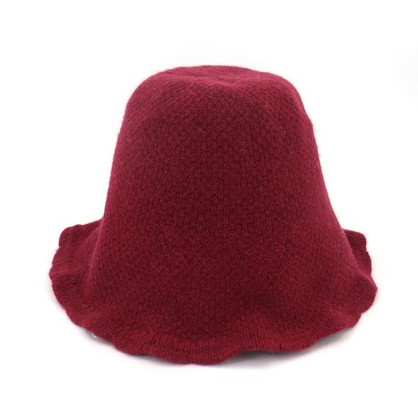 

2019 autumn and winter solid color knitted warm bucket hat fisherman hat outdoor travel sun cap hats for women 124, Blue;gray