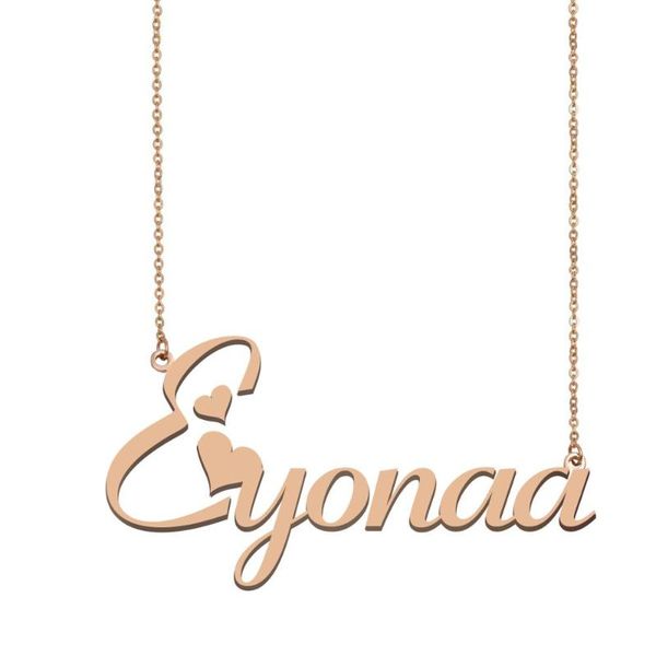 

eyonaa name necklace , custom name necklace for women girls friends birthday wedding christmas mother days gift, Silver
