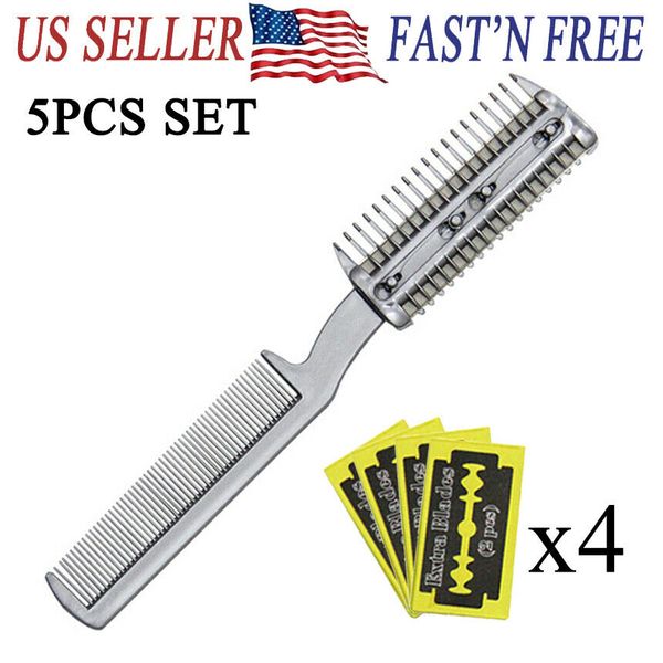 

razor comb hair shaper for pet hair cutting styling dog cat cutting thinning, Silver