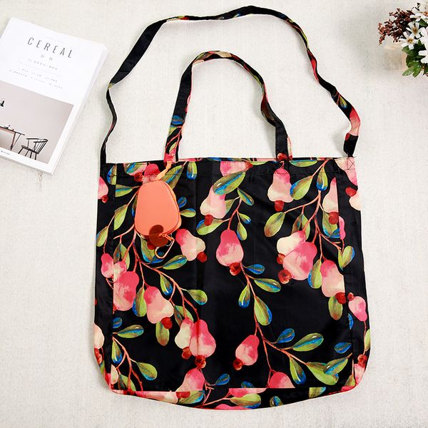 

apple vegetable fruit green supermarket shopping bag recycle portable folding cute large storage reusable totes eco bags