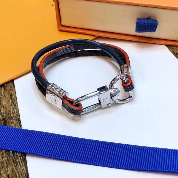 

трехцветный woven hand веревка браслет с браслетом top luxury brass браслеты магнит пряжкой для мужчин и женщин код веревки с free box, White