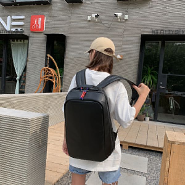 

school backpack designer backpack trendy personality shoulder bag recreational backpacks for students mens womens bag pu bags selling