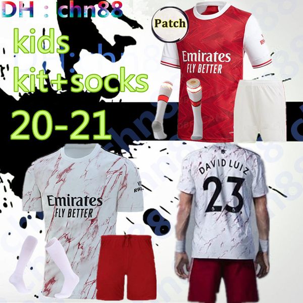 

top arsen soccer jersey 20 21 pepe nicolas ceballos henry guendouzi sokratis maitland-niles tierney 2020 2021 футбольная рубашка kids+socks, Black