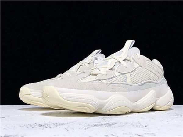 

2019 wave runner 500 bone white salt blush desert rat 500 super moon yellow running shoes kanye west mens women sneaker sports shoes