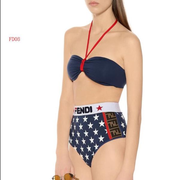 

brand summer bikini for women swimsuits with letters ff swimwear set fashion womens bathing suits many brands optional, White;black