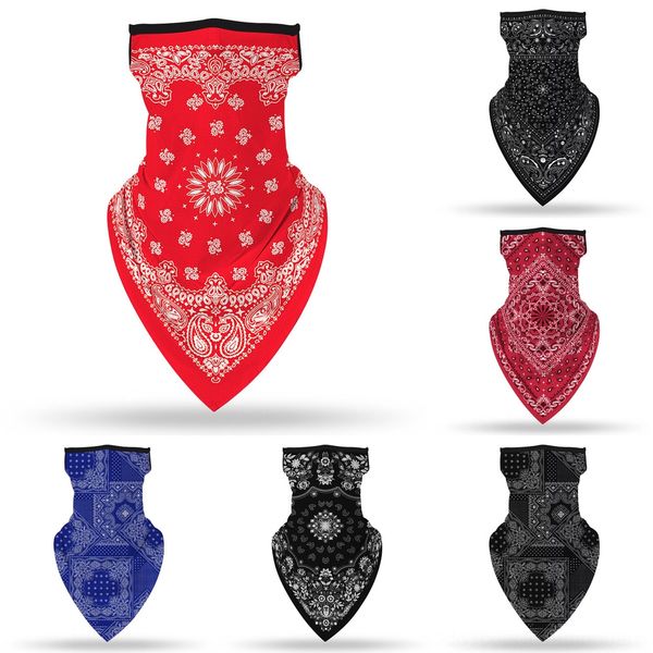 

xljug outdoor sports wristband scarf face bandana headband scarf headwear cycling mask paisley bandana headband, Black