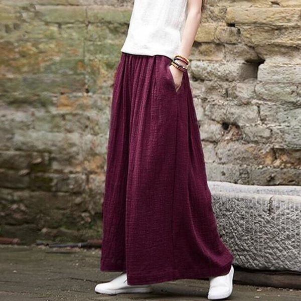 

casual pants women trousers autunm 2019 harem pant bloomer plus size 6xl loose women trouser cotton linen pleated sashes wide leg pant, Black;white