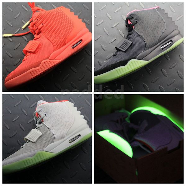 

new air kanye west 2 nrg black red october pure platinum reflective luxury designer shoe mens running shoes desinger sports sneakers, White;red