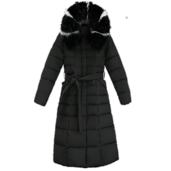 

g1300 2019 autumn winter new women long paragraph coat fashion thickened keep warm cotton-padded jacket wholesale, Black