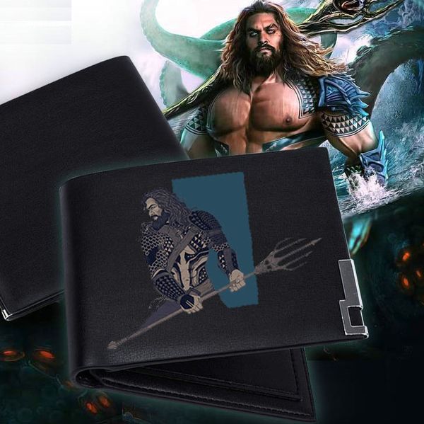 Aquaman Wallet Arthur Curry Purse Jason Momoa Short Cash Note Case