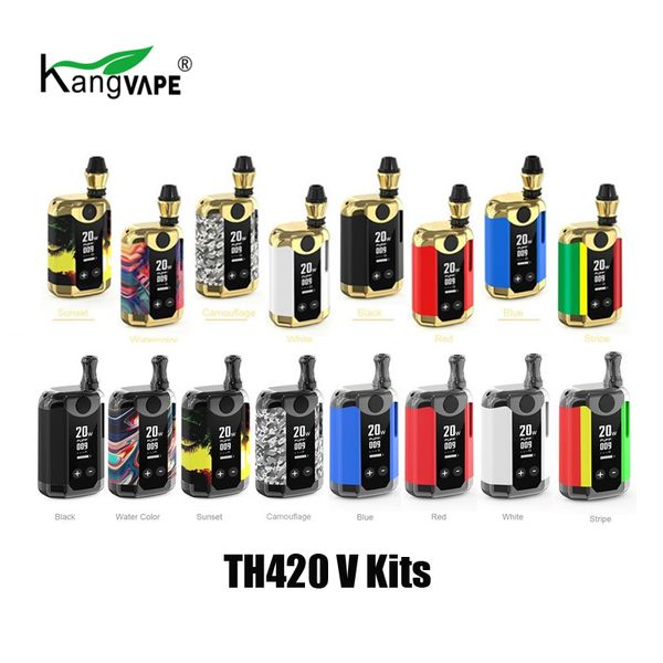 

Аутентичные Kangvape TH420 V Стартовый комплект 800 мАч Разогревающая батарея TH-420 5 Vape Box Мод Для 510 Нити Толстый масляный картридж Бак 100% оригинал