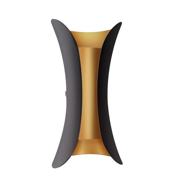 

led wall light 10w waterproof outdoor courtyard wall lamp modern bedroom l landscape light (warm white light) aluminum