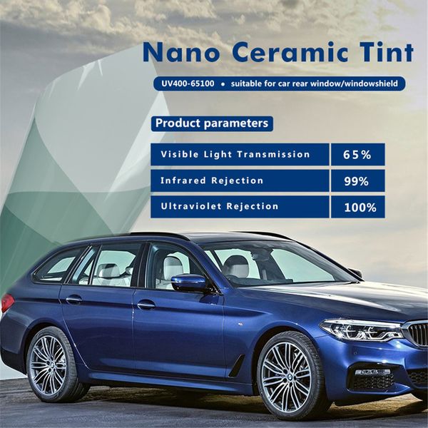 

152x200cm 65% vlt nano ceramic пленка авто window solar оттенок automotive, строительство окна оттенки