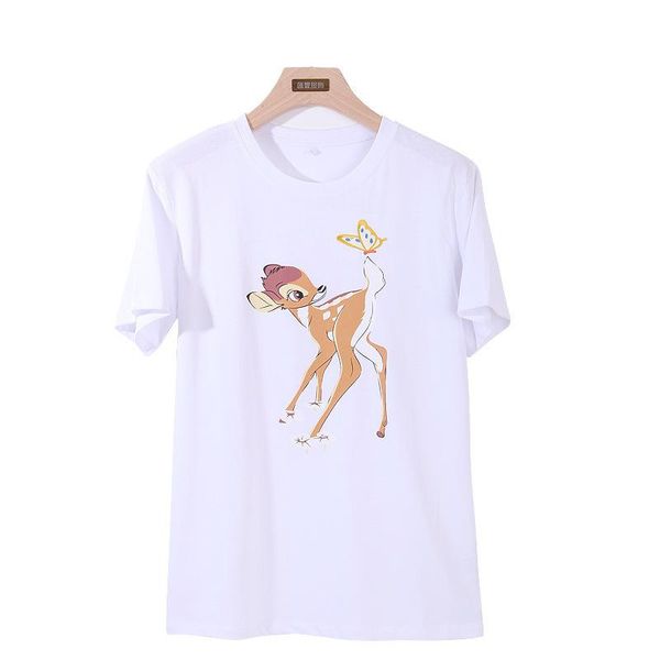 

new fashion womens designer t shirt summer couple printed tee casual cotton short sleeve o-neck tshirt 2020, White