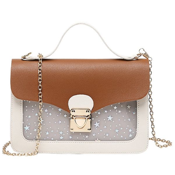 

fashion bag girl sequins star print shoulder bag chain handbag messenger ladies