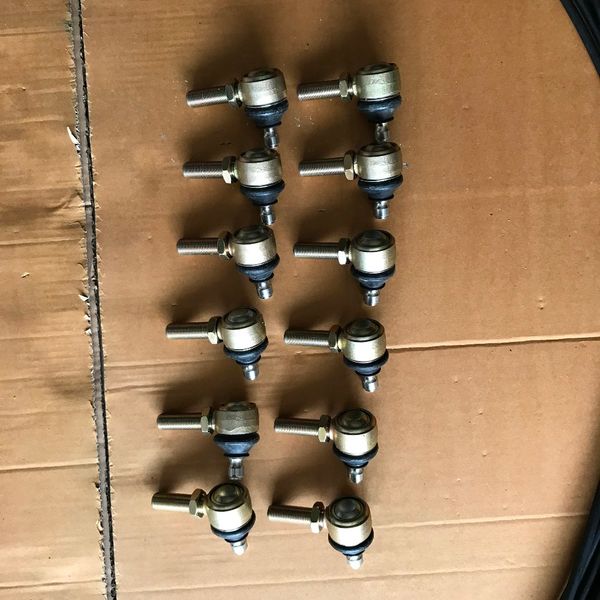 

12 pieces steering tie rod ball joint suit for xt650 buggy/kinroad 650cc gokart