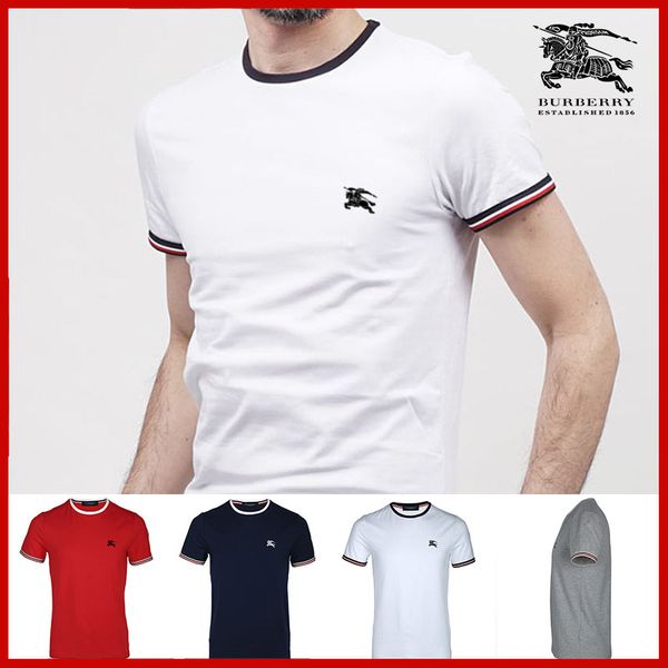 

2019 summer men t shirt casual cotton t-shirt men short sleeve slim fit o-neck tees brand logo embroidery male t shirt sale, White;black