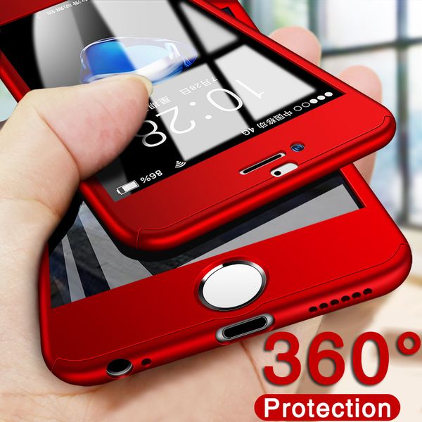 

custom luxury 360 full protective phone case for iphone 6 6s 7 8 plus coque case for iphone 11 pro xs max xr case 5 5s cover with glass