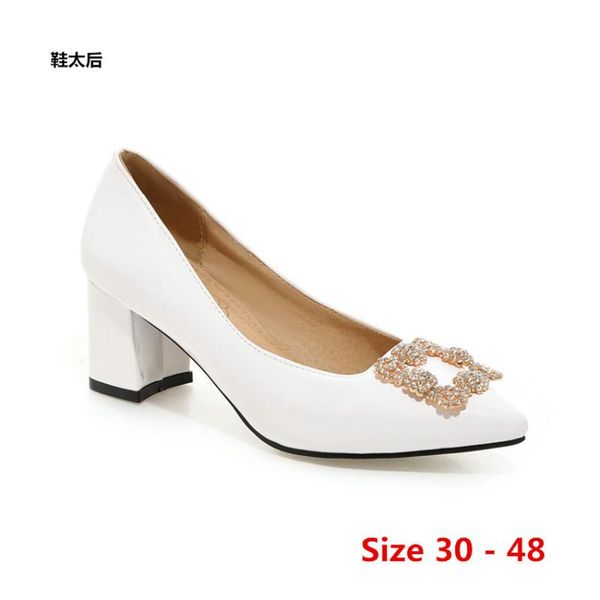 

stiletto women pointed toe pumps high heel shoes women concise office lady high heels party footwear small big size 30 - 48, Black