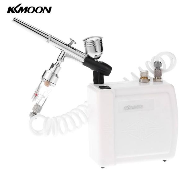 

kkmoon110-240v professional airbrush gravity feed air-brush sandblasting gun air compressor kit paint spray gun for art painting