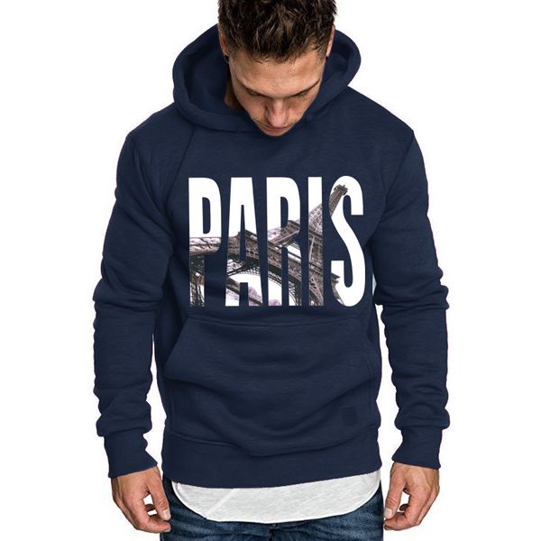 

new designer hoodies pullovers with paris fashion brand sweater coat long sleeved hooded luxury streetwear mens clothing s-2xl, Black