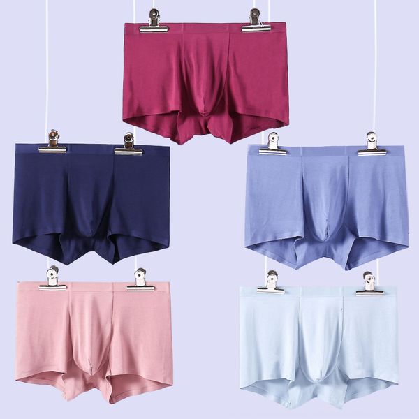 

dtnan men's underwear antibacterial antibacterial traceless boxer pants solid color super fine modal general underwear shorts and short, Black;white