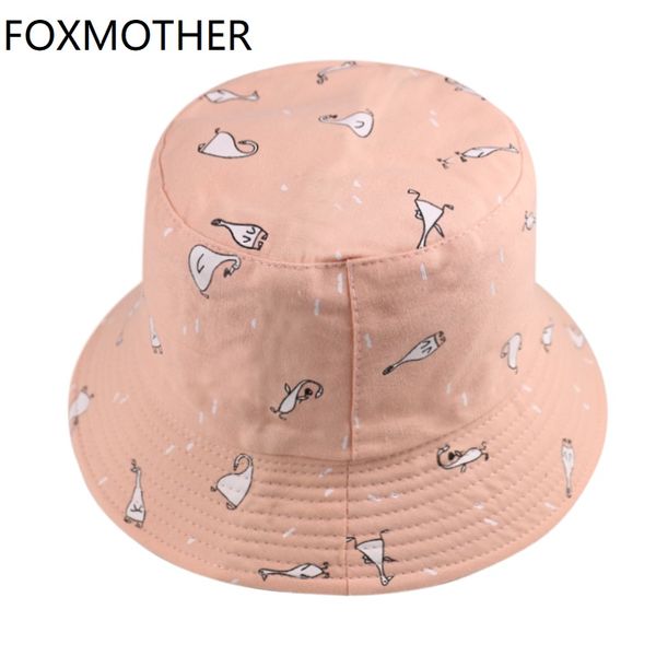 

foxmother new fashion summer cute yellow pink white duck fisherman hats women bucket caps ladies summer, Blue;gray