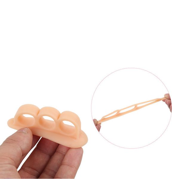 

1 pair soft claw hammer foot toe gel pads separator crest straightener stretcher, White;pink
