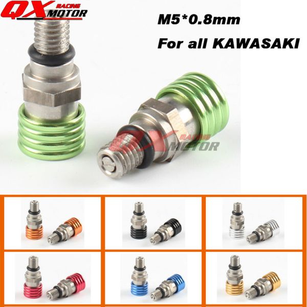 

m5*0.8 dirt bike motorcycle motocross fork air bleeder relief valve for kx125 kx250 kxf250 kxf450 klx250 klx450 ing