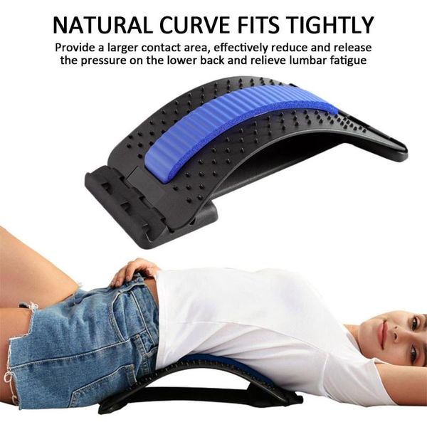 

back massager lumbar massage magic stretcher correct abs black tensioner orthosis lumbar corrector health care neck masager
