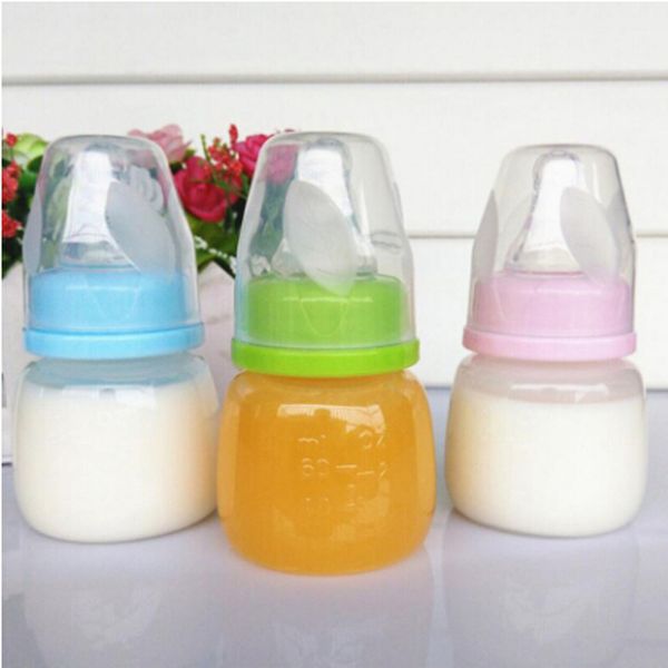 

baby milk bottles mini portable feeding nursing bottle safe newborn kids nursing care feeder fruit juice