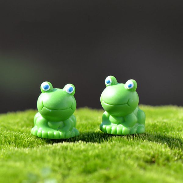 

cartoon blue eye small frog ornament figurine doll toy kids gift moss terrarium micro landscape accessories fairy garden diy decoration