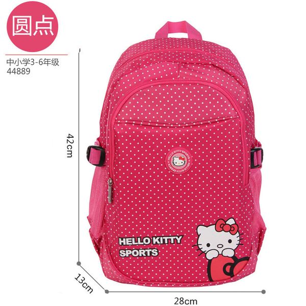 

hello kitty school bag primary school student's girl's 3-6 grade kitty bag children backpack travel cartoon